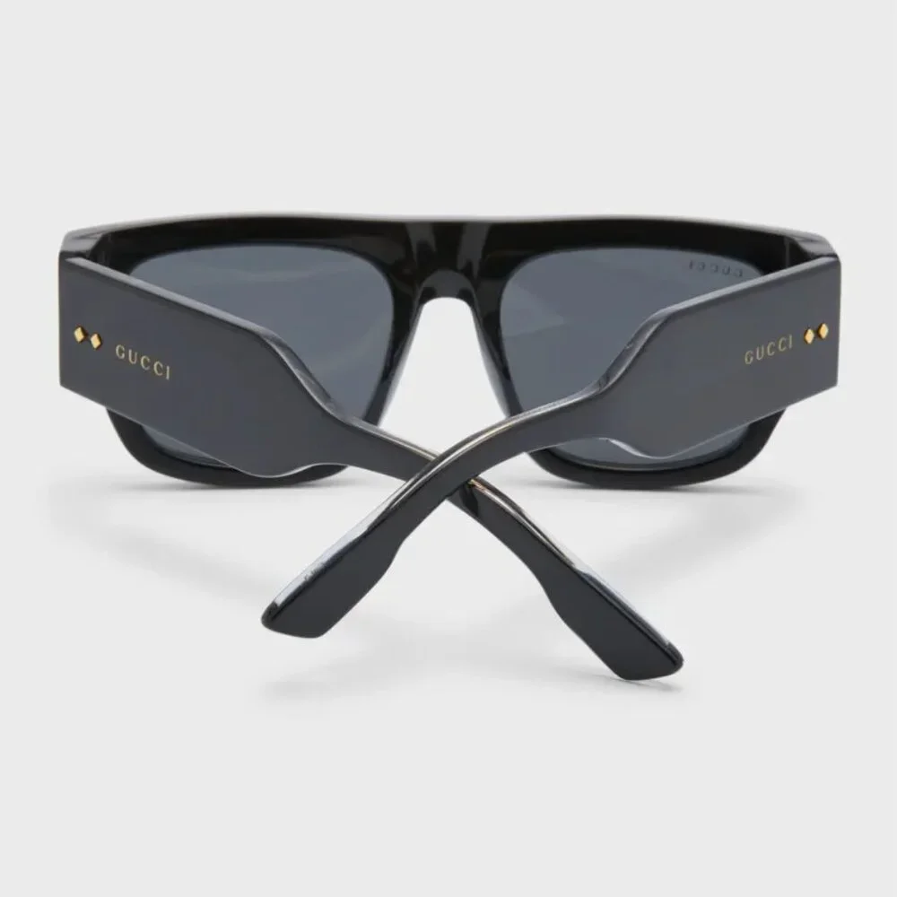 GUCCI Men's Oversized Rectangle Sunglasses